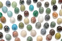 A Collection of Hardstone and Semi-Precious Stone Eggs