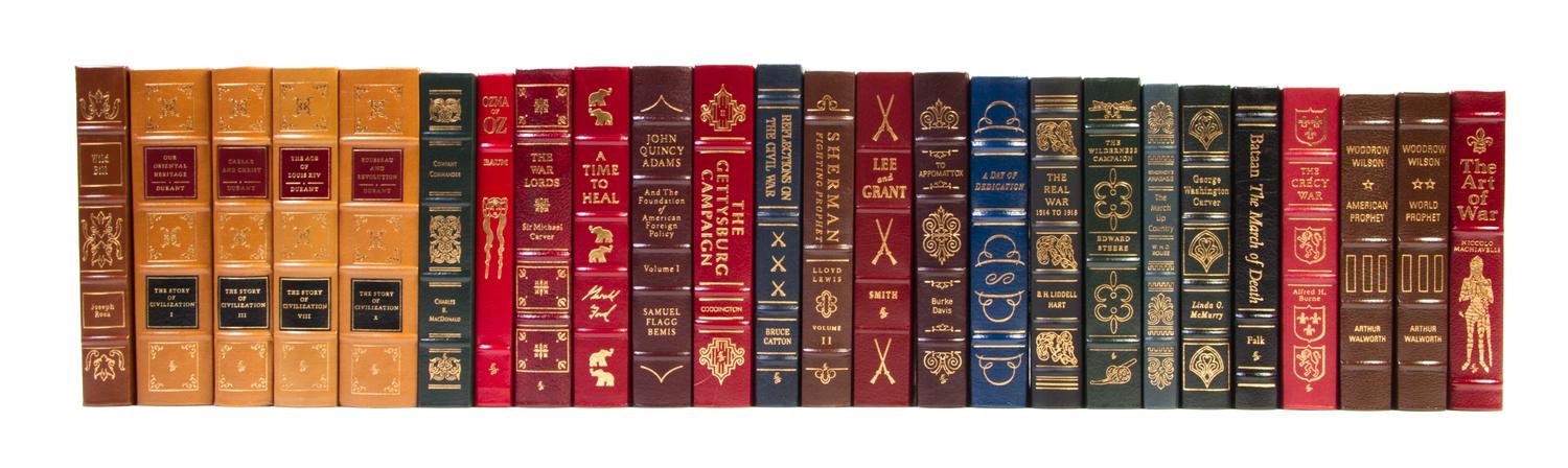 (EASTON PRESS) A group of 46 books.