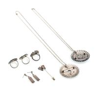 Zuni Silver Pendants, Rings, Earrings, AND Stick Pin
