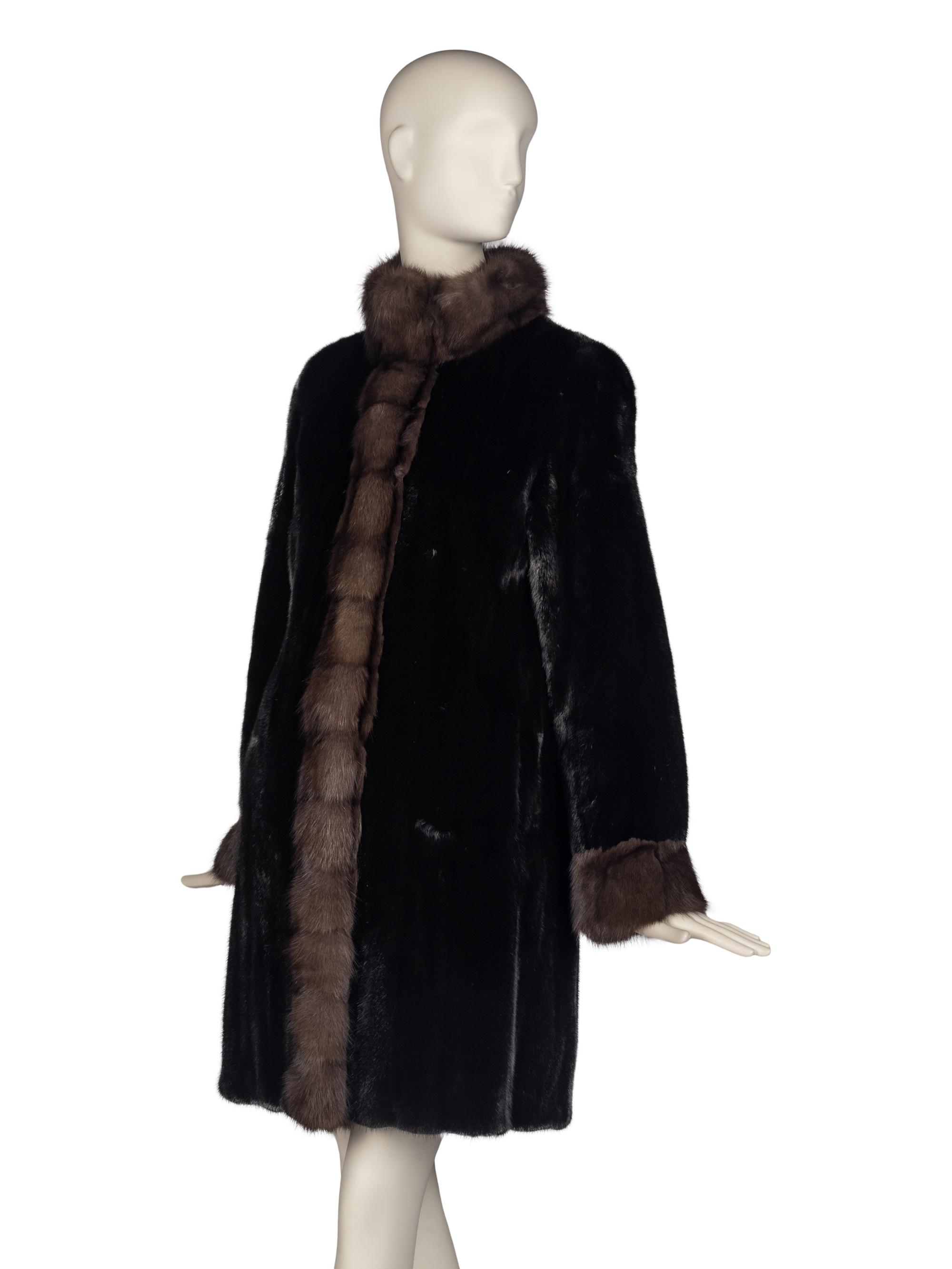 Gorski Mink Jacket with Sable Trim