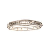 Diamond and White Gold Bangle Bracelet