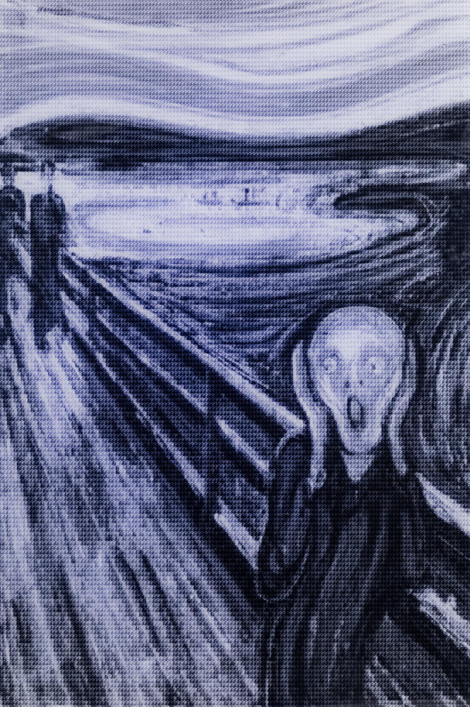 Alex Guofeng Cao (born 1969) Munch Scream vs Mona Lisa Smile, 2013