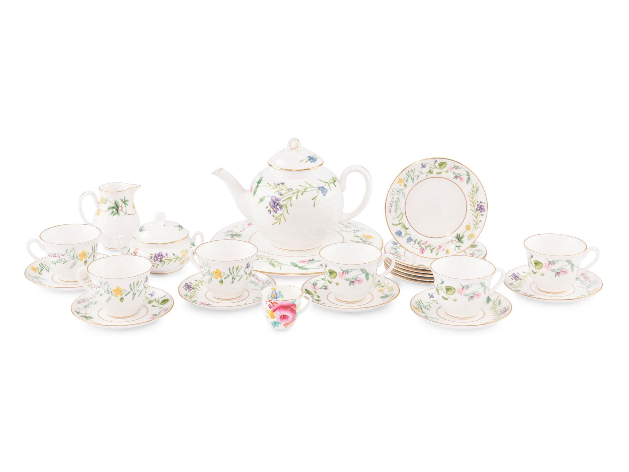 A Royal Worcester Arcadia Porcelain Tea Service