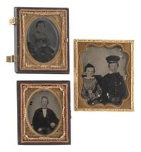 [EARLY PHOTOGRAPHY]. A group of 24 daguerreotypes, ambrotypes, tintypes, and CDVs of children of varying ages, incl. a young boy posed with his dog.