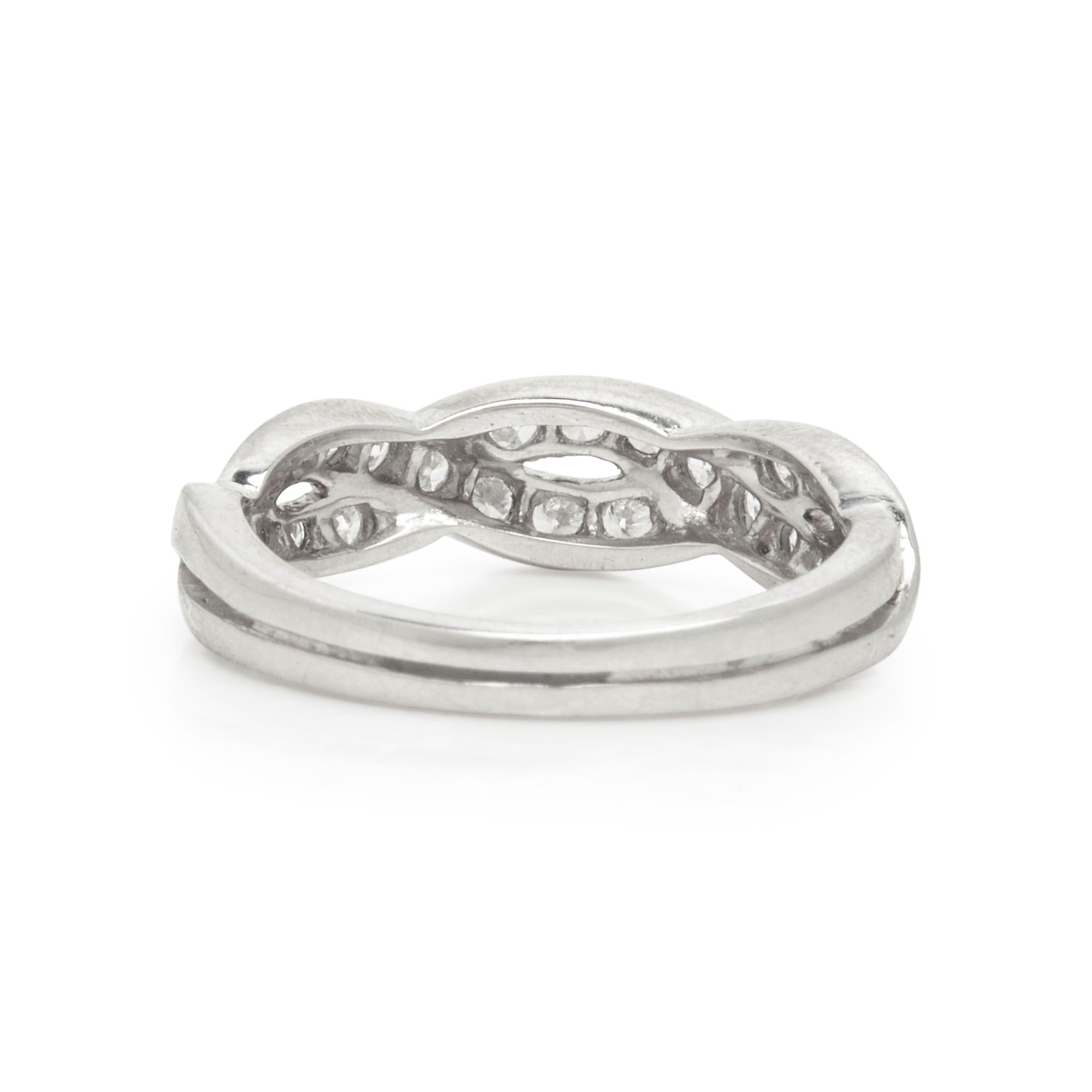 OSCAR HEYMAN & BROTHERS, PLATINUM AND DIAMOND RING