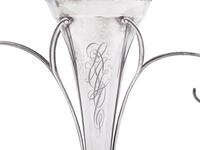 An American Silver Trumpet Vase