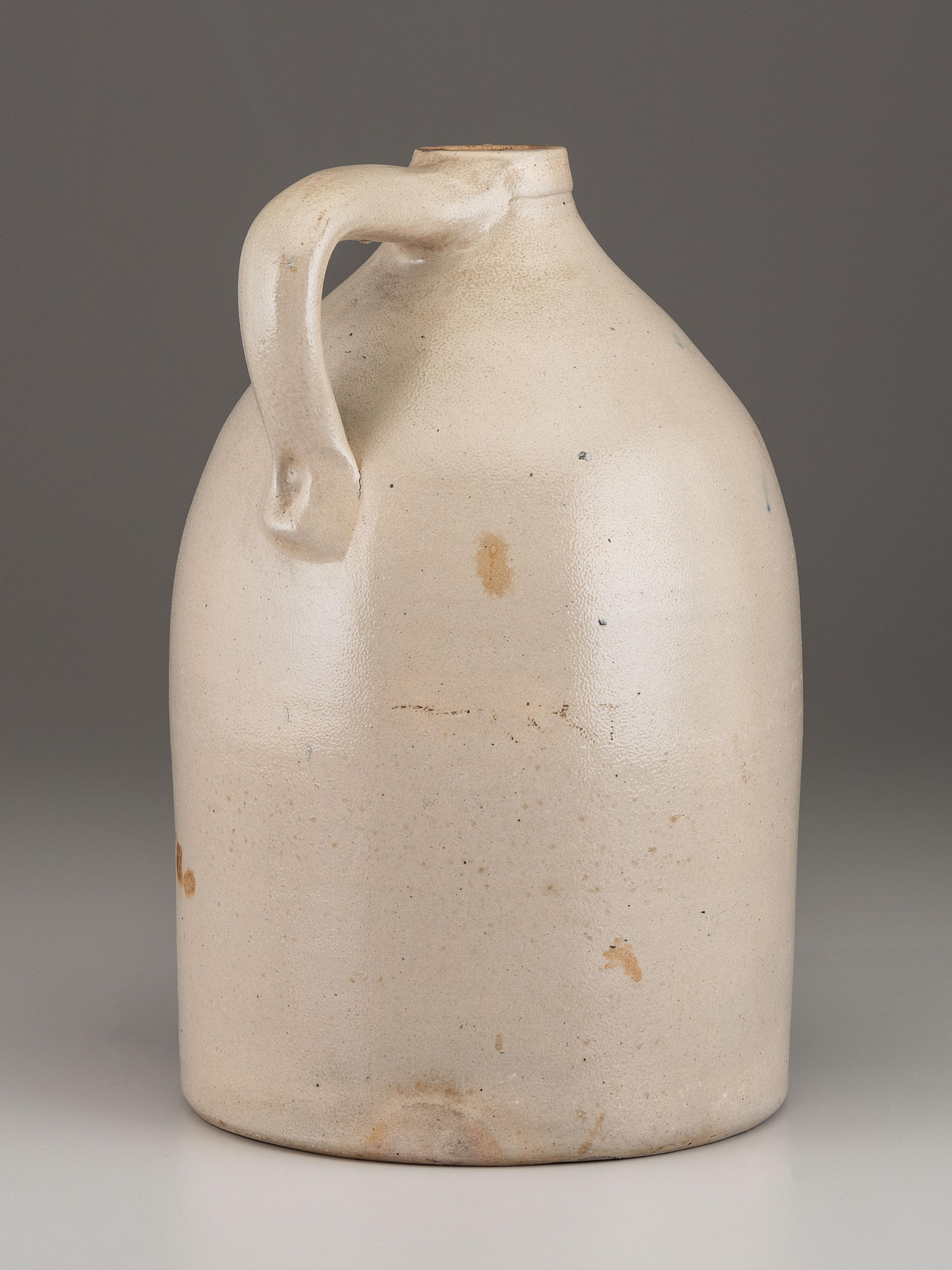 An E. And L.P. Norton Three-Gallon Cobalt Decorated Stoneware Jug