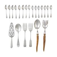 An Assorted Collection of Silver Flatware Articles