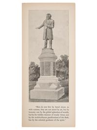 [AFRICAN AMERICANA] -- [DOUGLASS, Frederick (1818-1895)]. Commemoration from the Frederick Douglass Monument, First Public Monument to an African American in the United States. Rochester, NY: ca 1899.