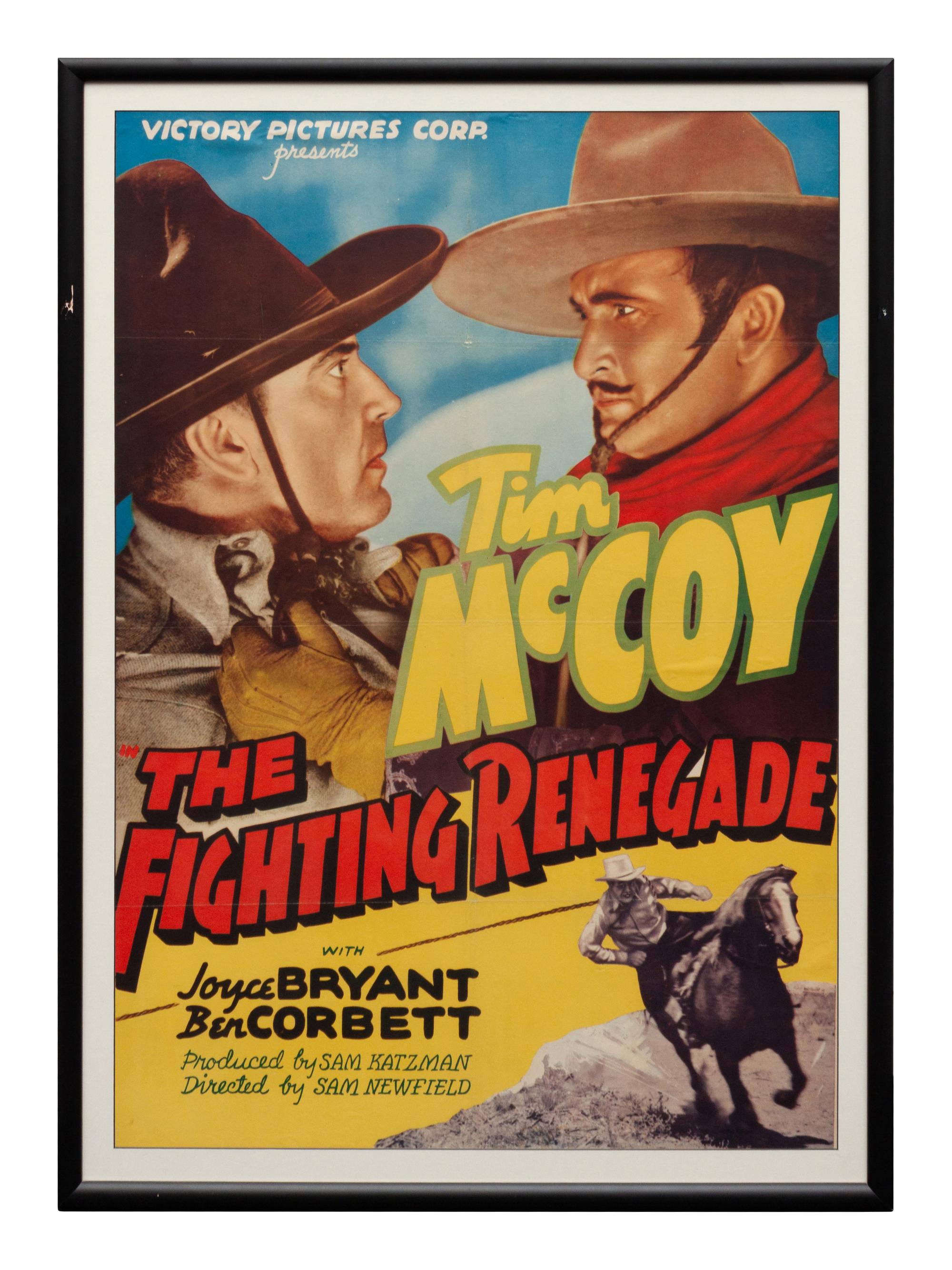Vintage Movie Poster, The Fighting Renegade