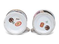 Two Open Touring Car Porcelain Occupational Shaving Mugs