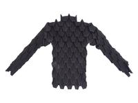 Issey Miyake Black Pleated Top, 1997