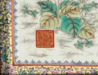 Two Chinese Famille Rose 'Flowers' Porcelain Hanging Panels