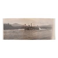 [EARLY PHOTOGRAPHY] -- [TRANSPORTATION]. A group of silver gelatin and albumen photographs of steamships, boats, and harbors, including the Bailey Gatzert on the Columbia River, comprising: