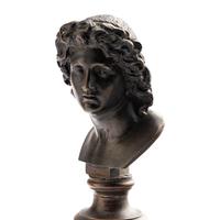 Three Grand Tour Bronze Busts with Marble Bases