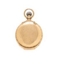 KRAEHMER & NATERMAN, YELLOW GOLD HUNTER CASE POCKETWATCH