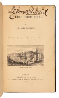DICKENS, Charles (1812-1870). Pictures from Italy. London: Bradbury & Evans for the Author, 1846.