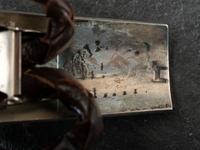 Pair of Silver Overlay Bolo Ties