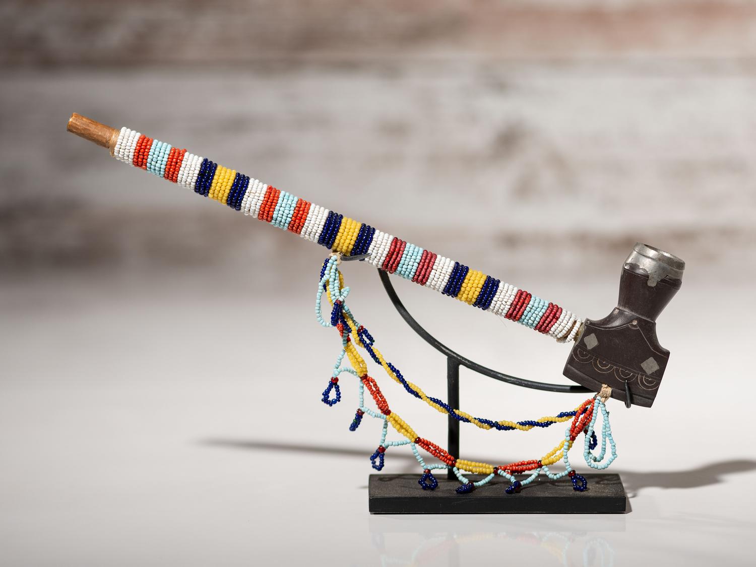 Micmac Pipe with Beaded Stem