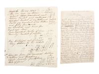 [CIVIL WAR]. Ephemera including elaborately engraved postal cover, wounded soldier's letter, railroad bill of lading for hospital stores, and more