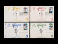 A Collection of 24 Legends of Baseball First Day of Issue Perez Steele Postcards,