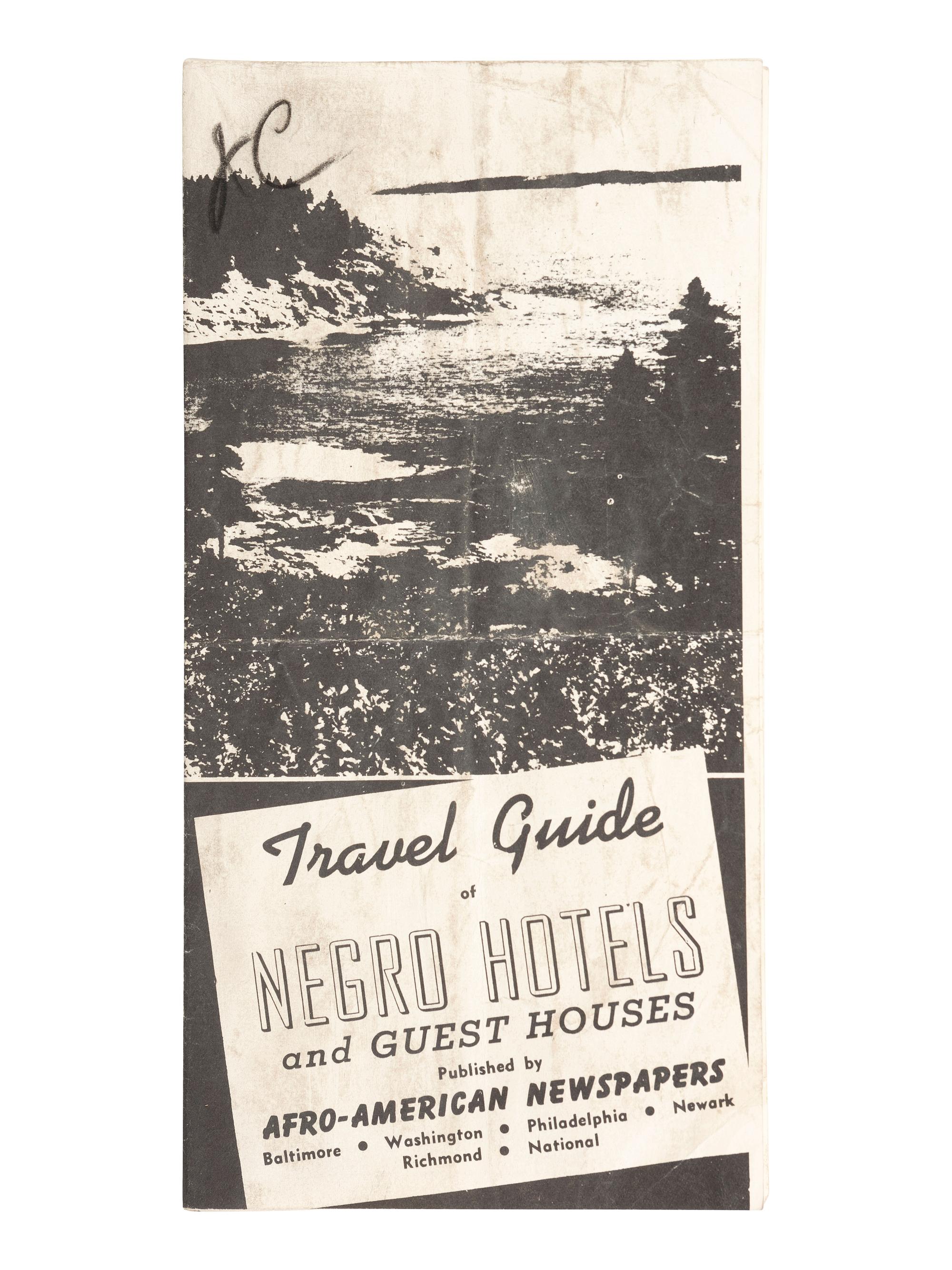 [BUSINESS]. Travel Guide of Negro Hotels and Guest Houses. Published by Afro-American Newspapers of Baltimore, Washington, Philadelphia, Newark, and Richmond, [ca 1942].