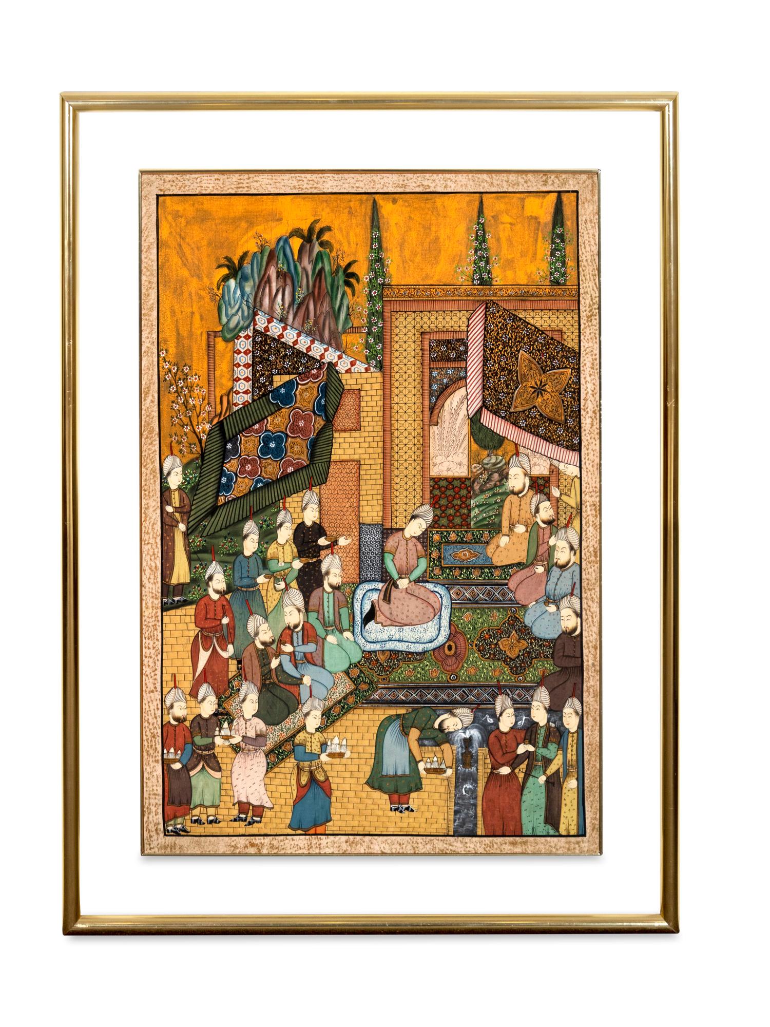 An Indian Painting on Silk — 19TH/20TH CENTURY