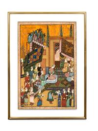 An Indian Painting on Silk — 19TH/20TH CENTURY