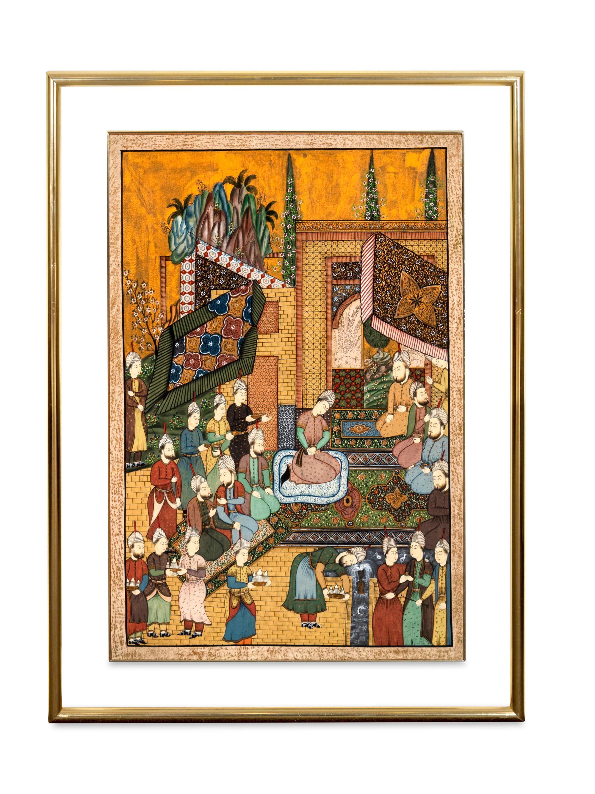 An Indian Painting on Silk — 19TH/20TH CENTURY