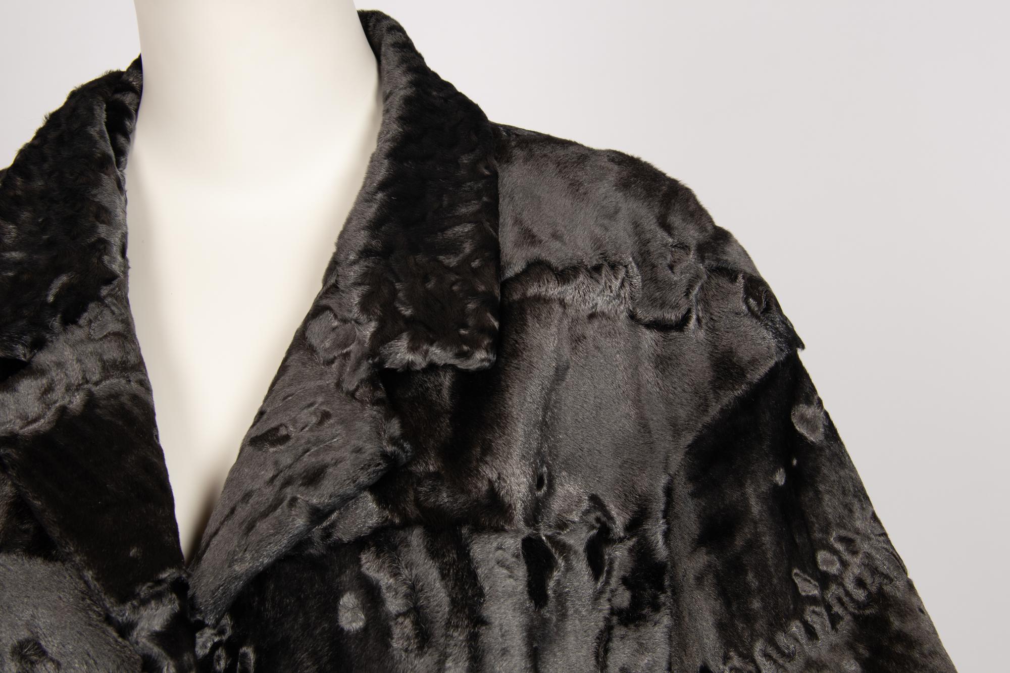 J. Mendel Grey Broadtail Coat, 2000s
