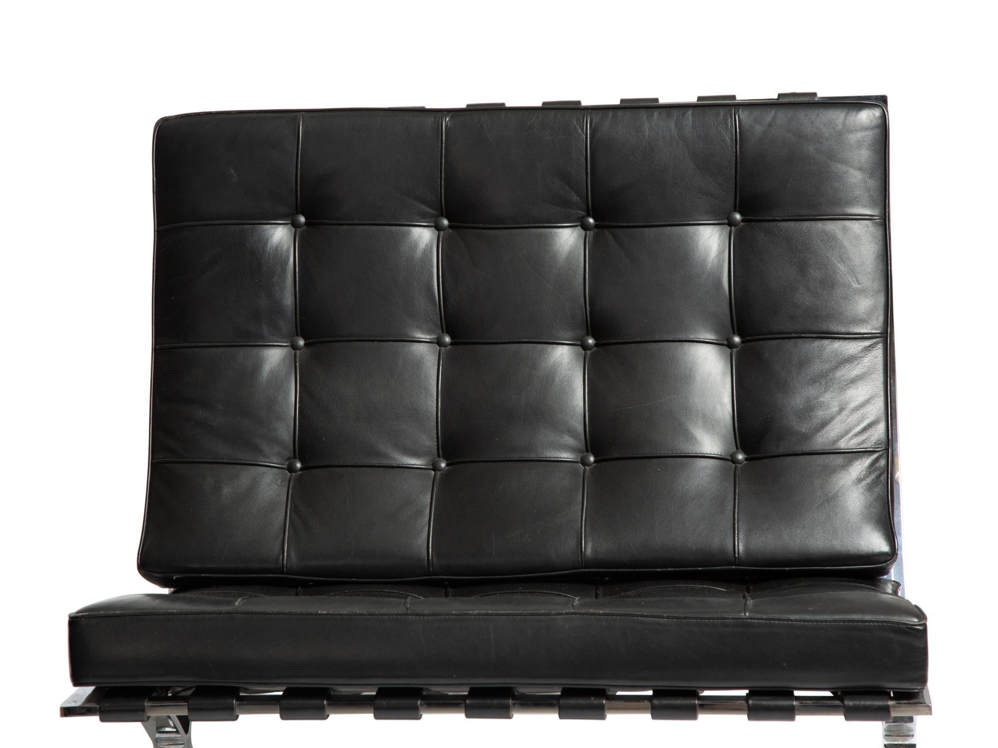 Pair of Barcelona Chairs, 1987 Knoll, USA