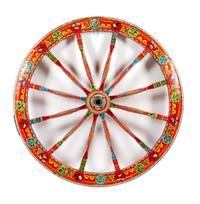Painted Wagon Wheel
