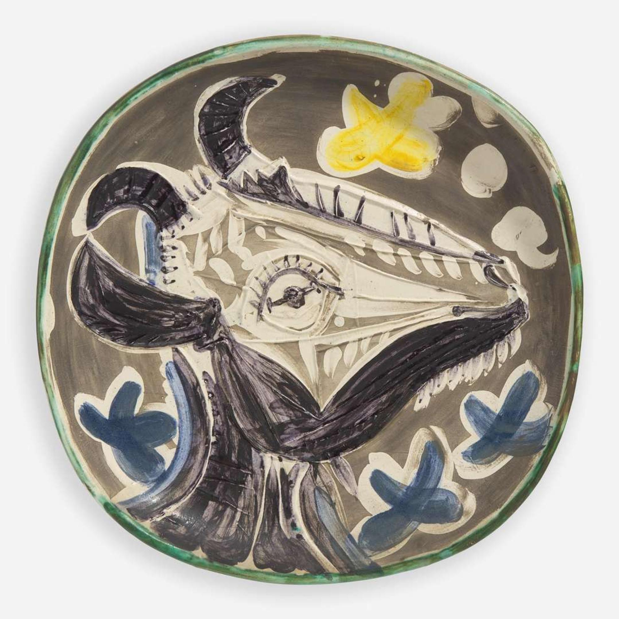 Pablo Picasso (Spanish, 1881-1973) Tête de Chèvre en Profil