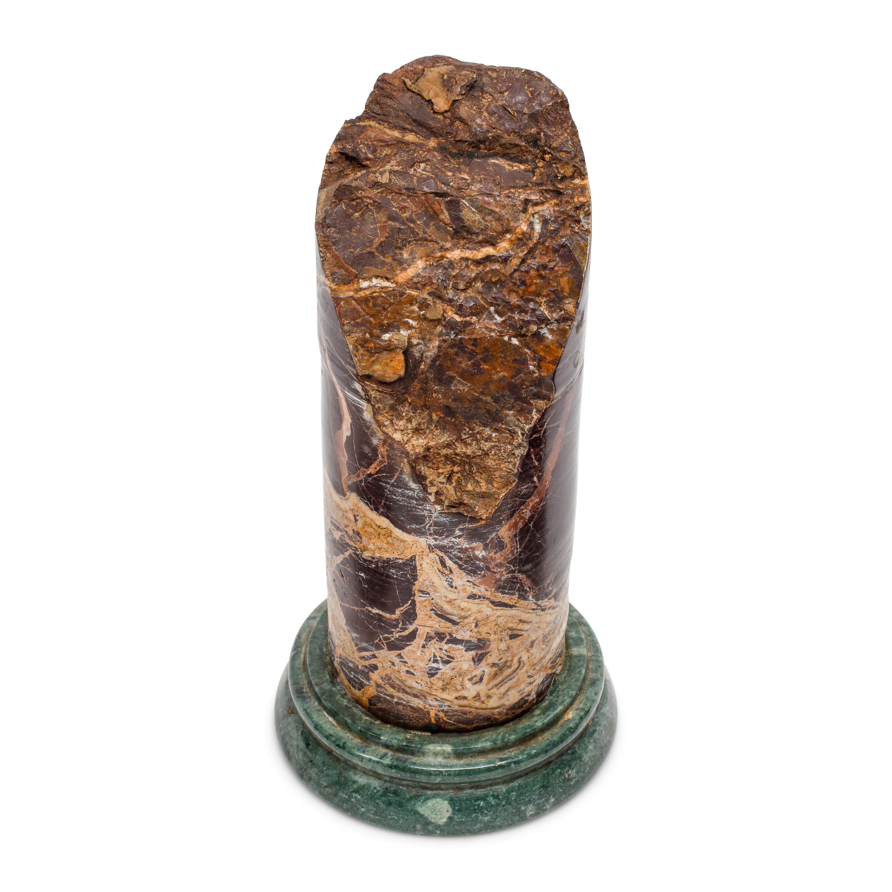 A Group of Ten Italian Grand Tour Style Marble Column Ornaments