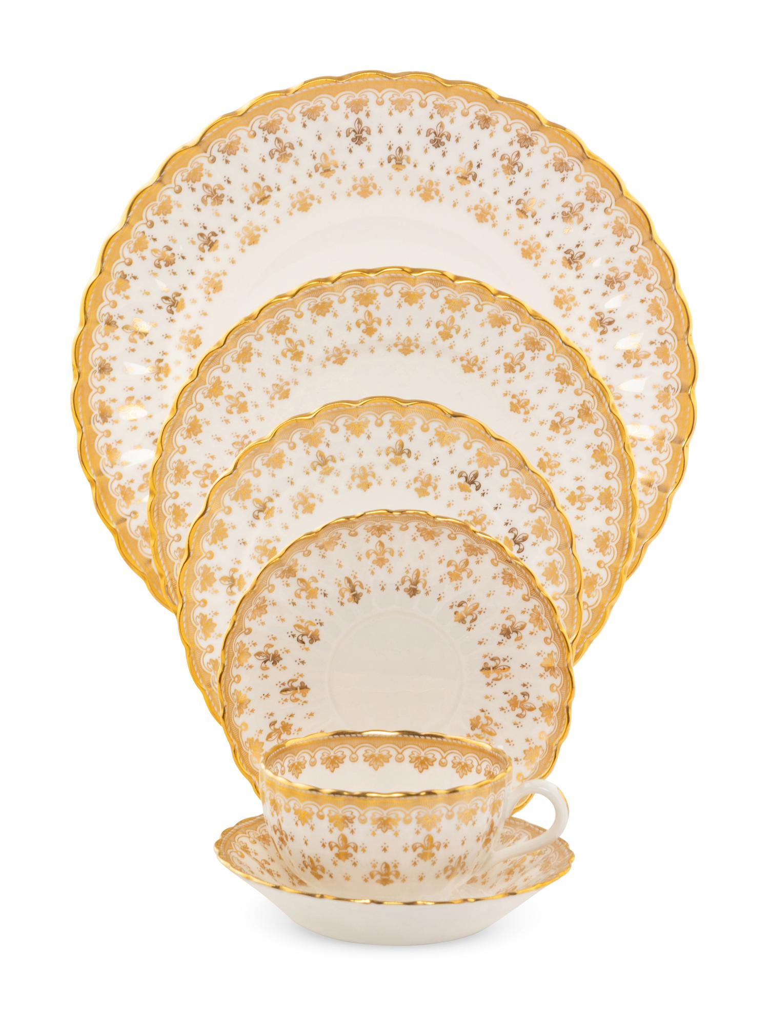 A Spode Porcelain Dinner Service