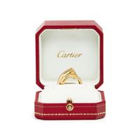CARTIER, YELLOW GOLD, EMERALD AND ONYX 'PANTHERE' RING