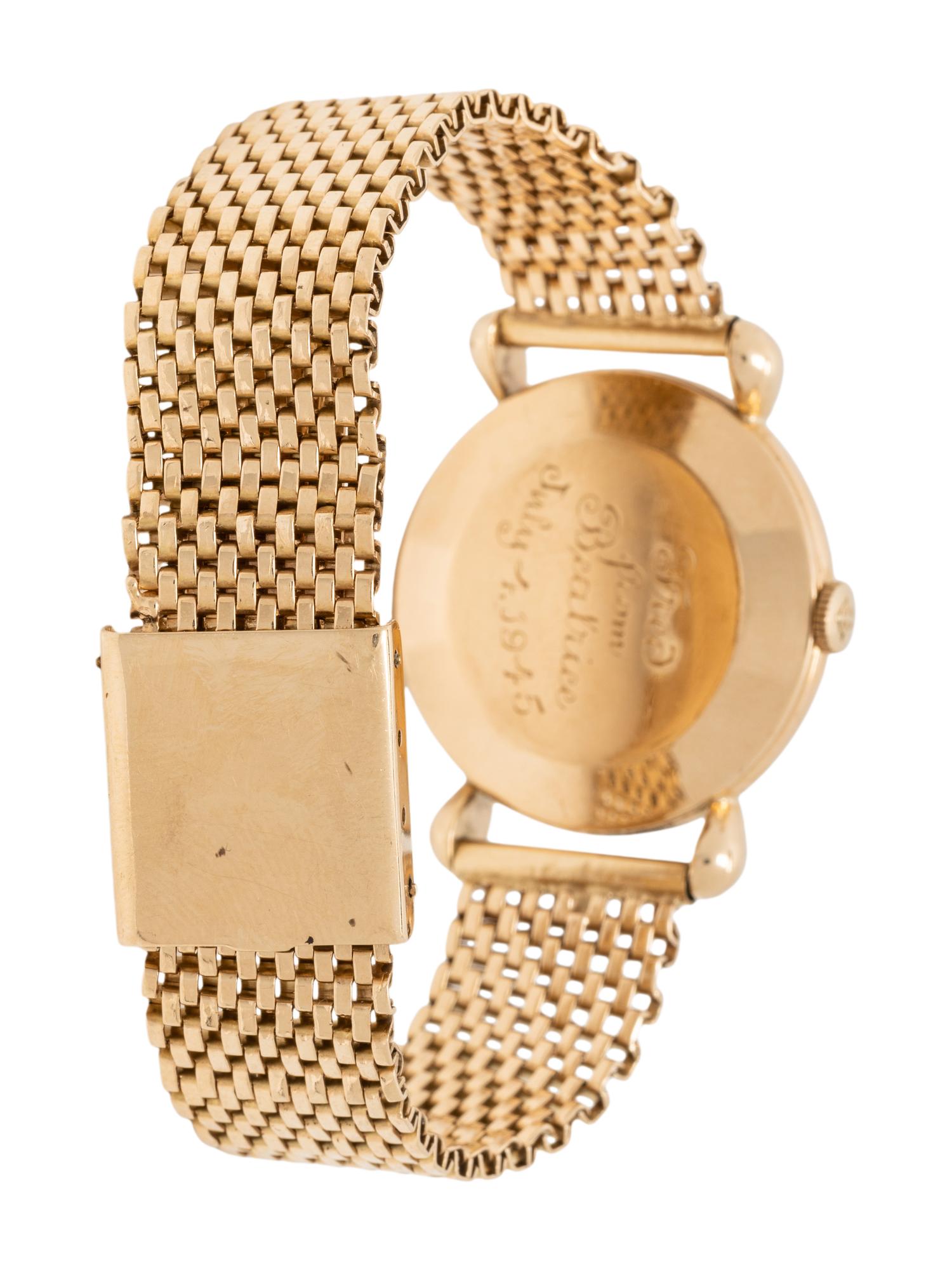 VACHERON & CONSTANTIN, 14K YELLOW GOLD WATCH