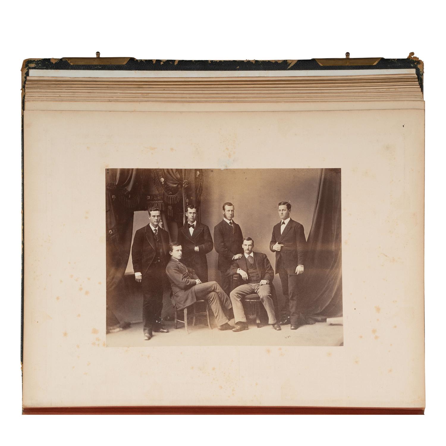 [African Americana] Yale College Photo Album of Faculty and Students, incl. African American Worker