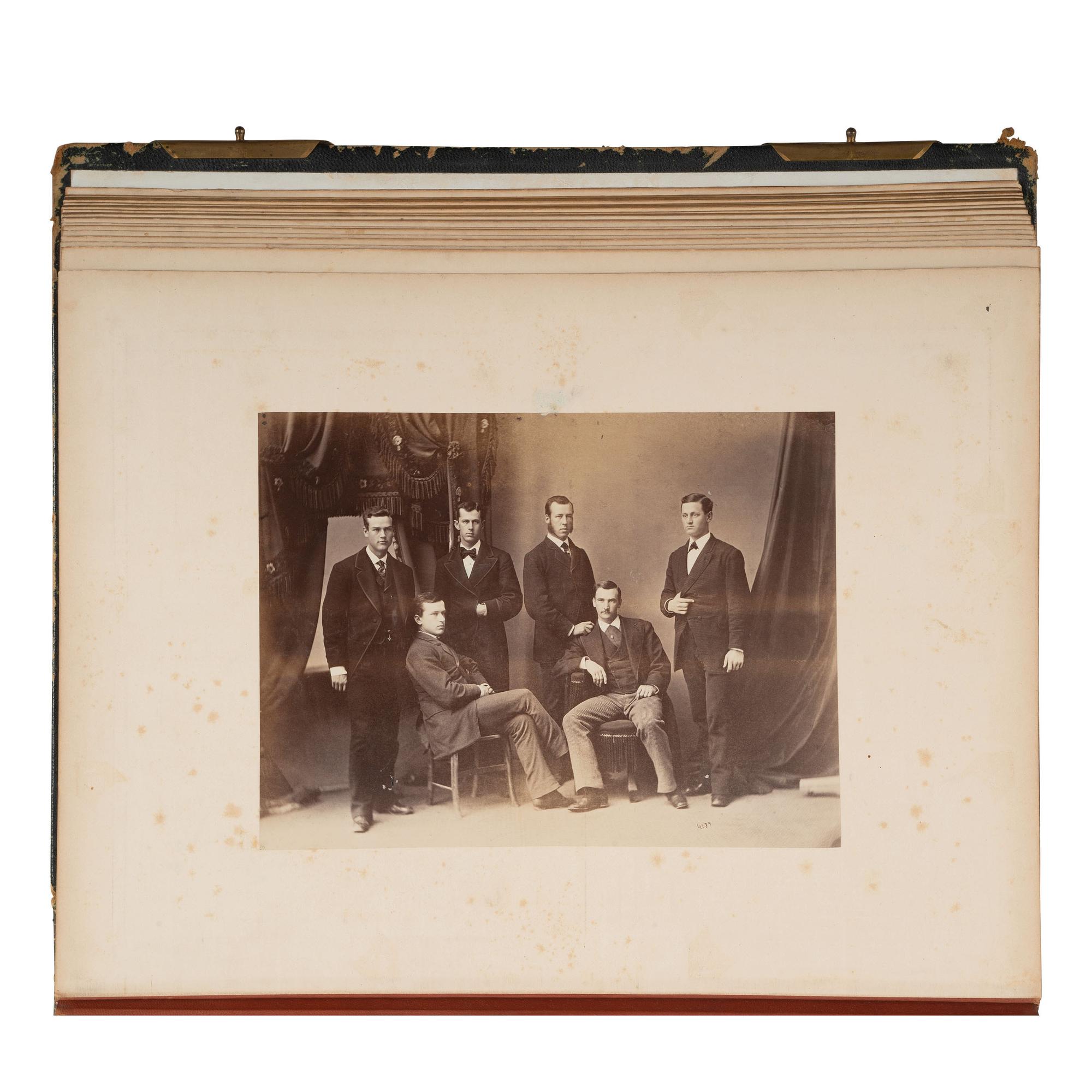 [African Americana] Yale College Photo Album of Faculty and Students, incl. African American Worker