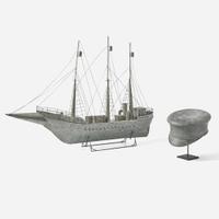A tinware anniversary cap and ship 19th and 20th century