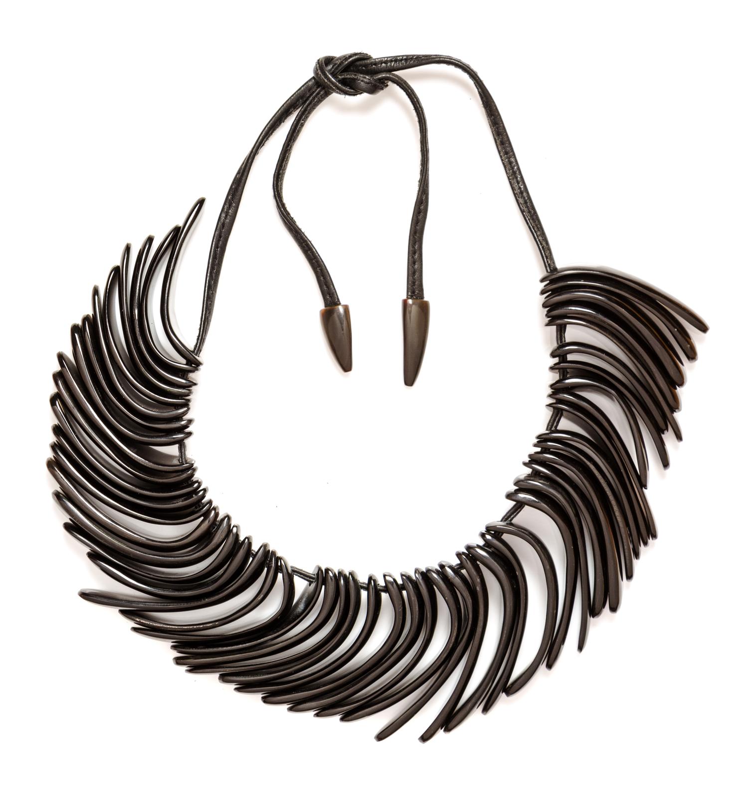 A Black Horn Necklace.