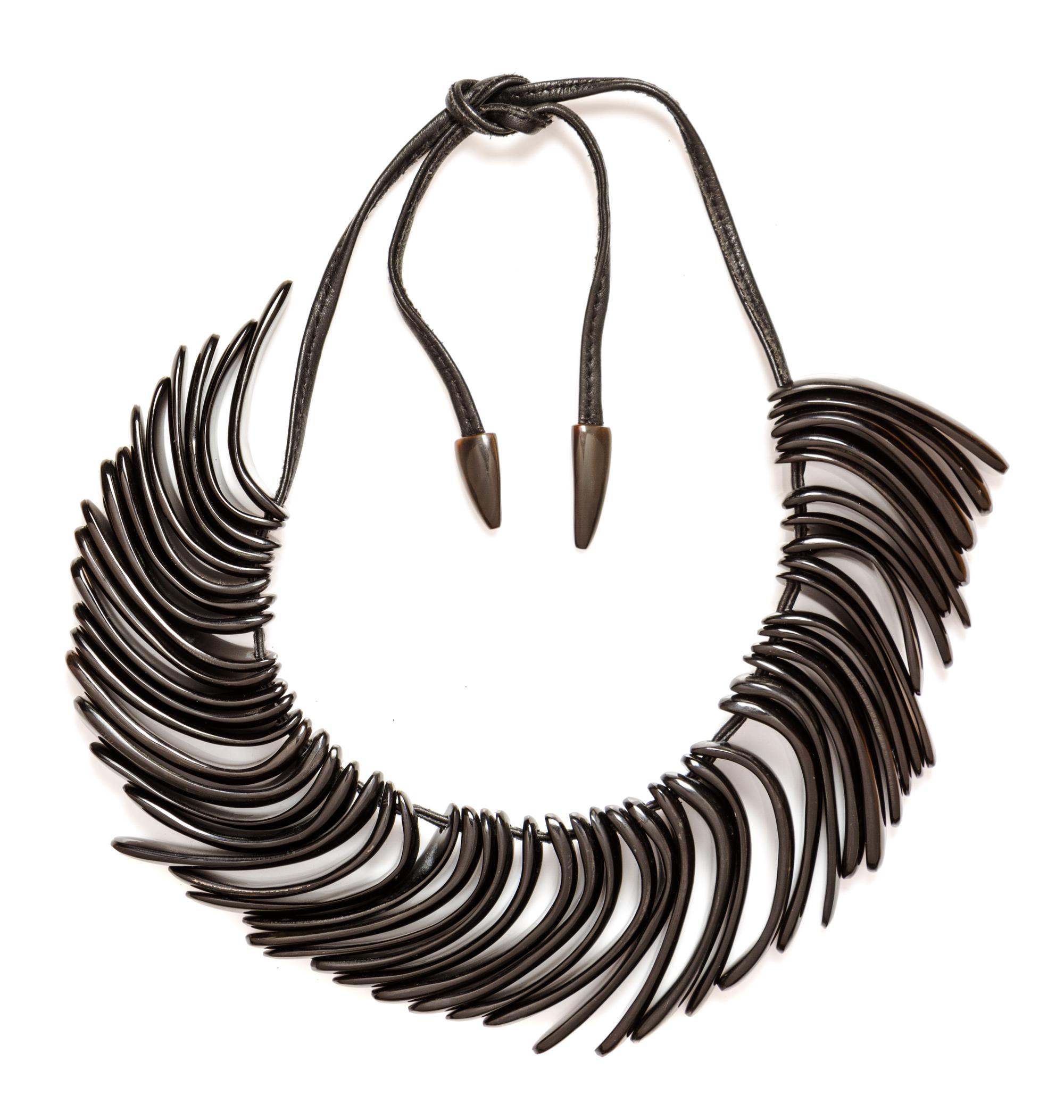 A Black Horn Necklace.