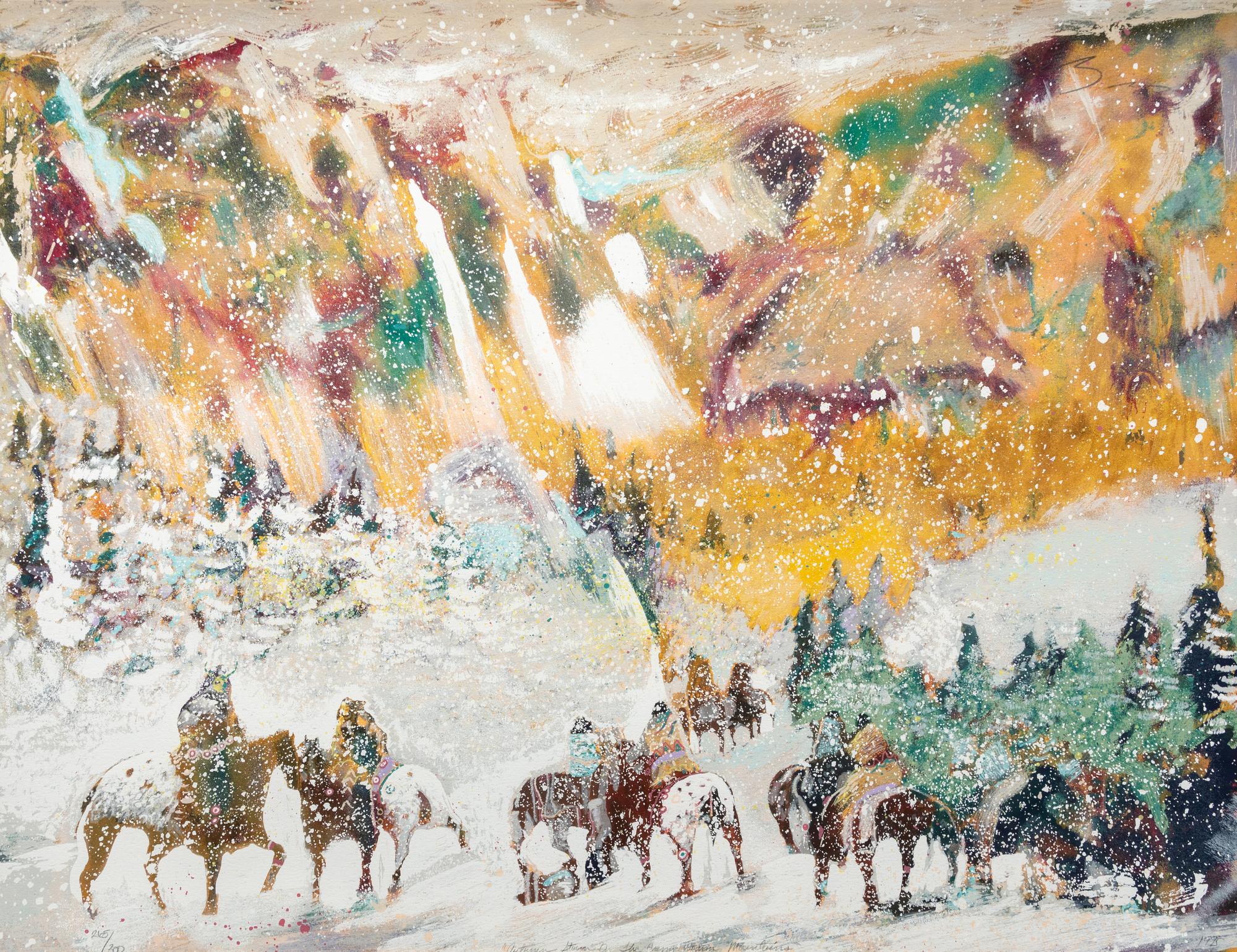Autumn Storm on the Crazy Woman Mountains , edition 265/300