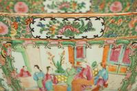 A Chinese Rose Medallion Porcelain Punch Bowl