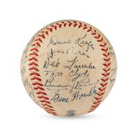 A 1946 Philadelphia Athletics Team Signed Autograph Baseball Featuring Connie Mack and Al Simmons (Beckett Authentication Services)