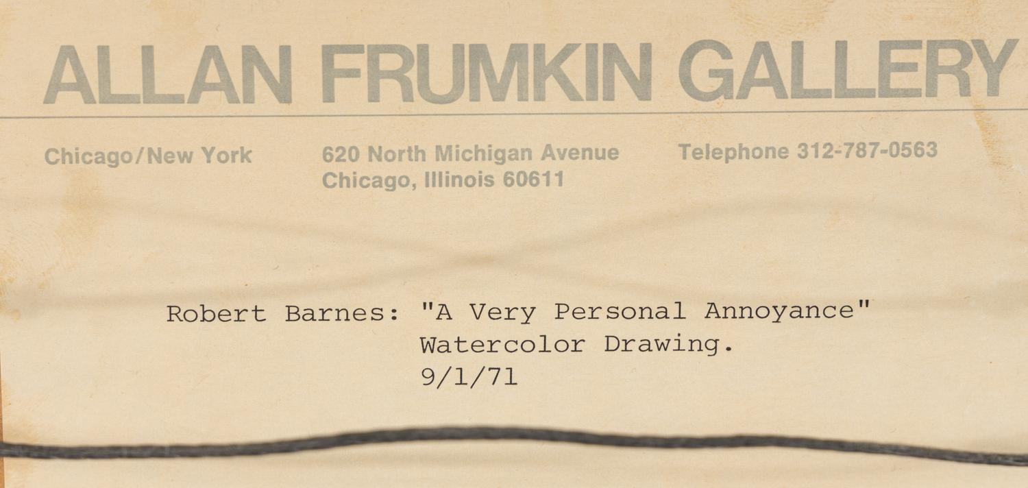 A Very Personal Annoyance, 1971