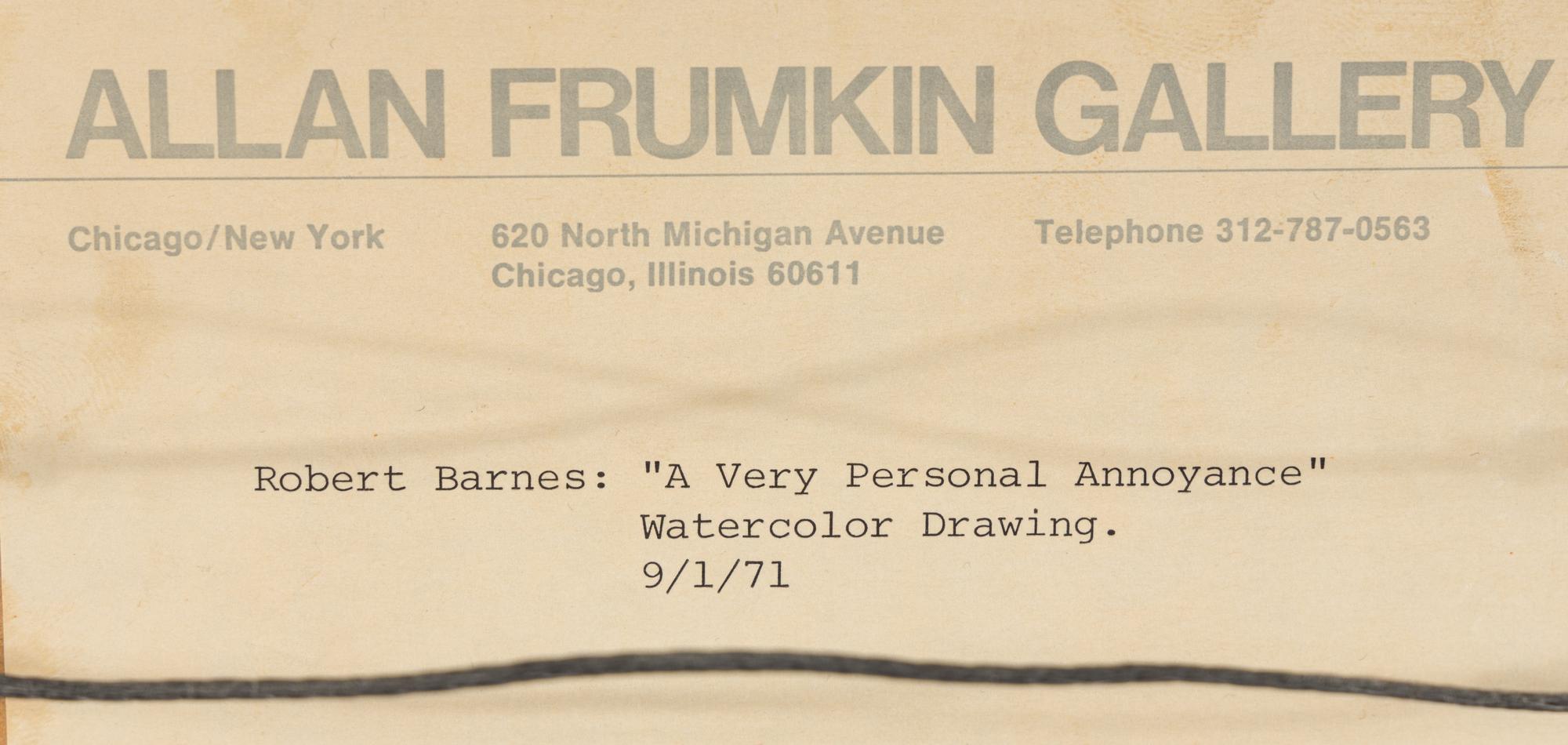 A Very Personal Annoyance, 1971