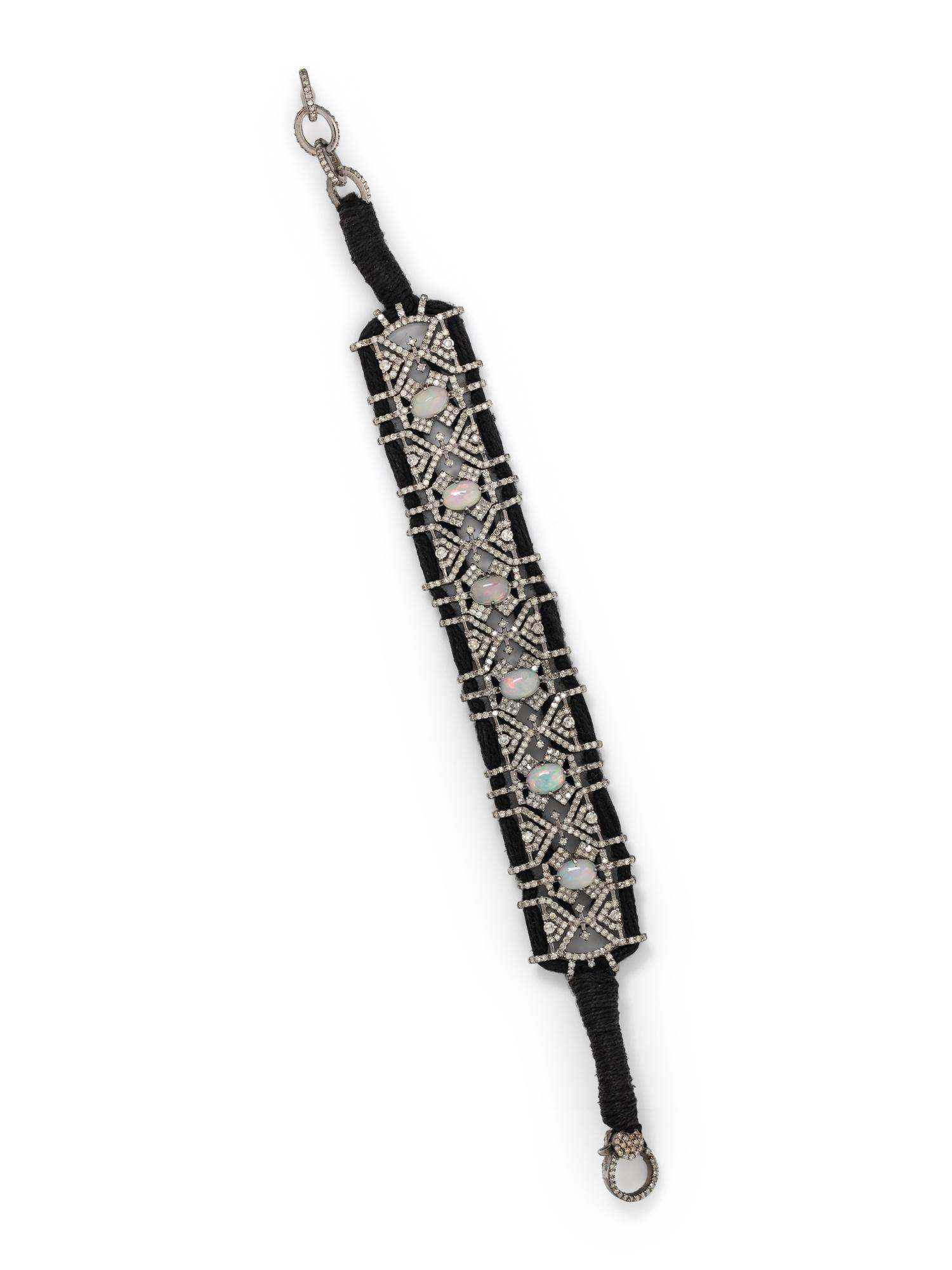 OPAL AND DIAMOND BRACELET