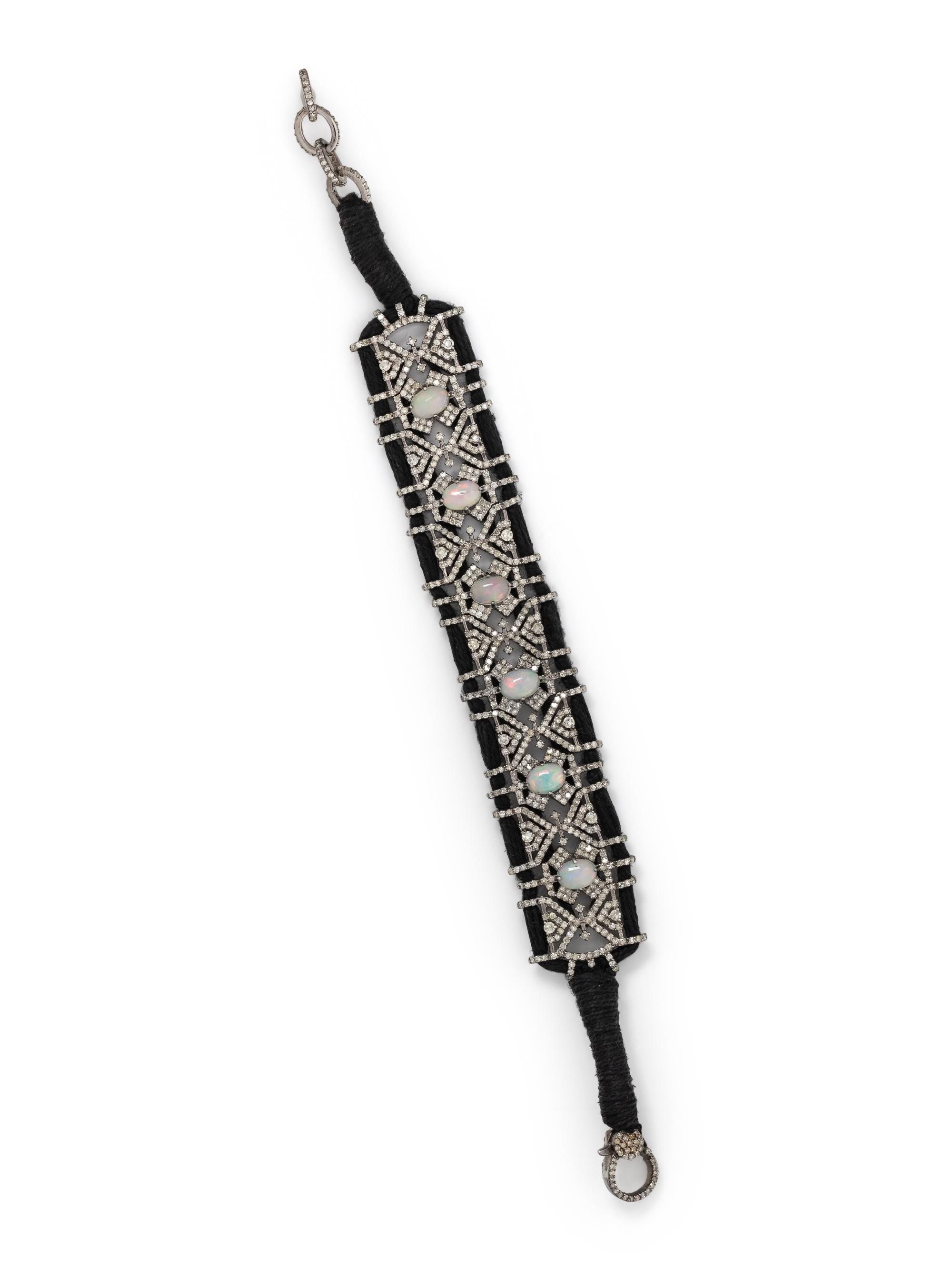 OPAL AND DIAMOND BRACELET