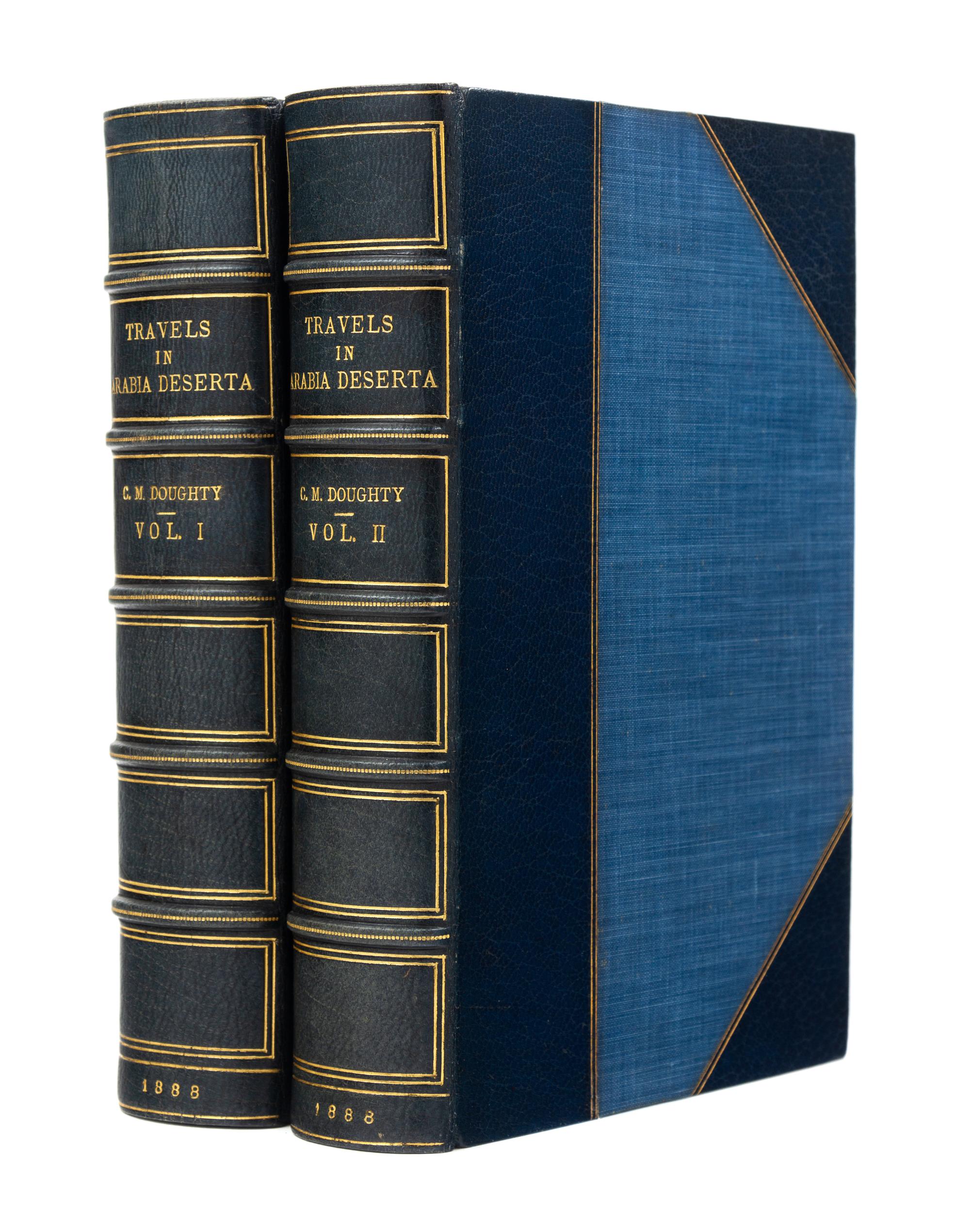 DOUGHTY, Charles Montagu (1843-1926). Travels in Arabia Deserta. Cambridge, 1888. FIRST COLLECTED EDITION.